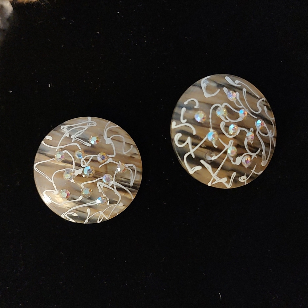 🌸Estate Jewelry Round Clip on Earrings